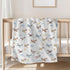 Selgkds 60x80inch Cute Planes Baby Blankets for Boys Girls Infants Toddler Crib Stroller Watercolor Airplanes Clouds