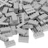 Classic Building Bricks, 100 Piece 2x4 Building Blocks, STEM Creative Toys Compatible with Major Brands, Light Grey