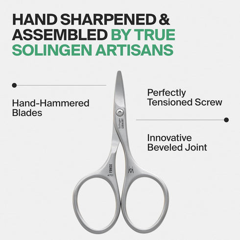 4701 GERMANIKURE Rounded Safety Nail Scissors - FINOX Surgical Stainless Steel baby scissors and Manicure Tools in Cork