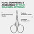 4701 GERMANIKURE Rounded Safety Nail Scissors - FINOX Surgical Stainless Steel baby scissors and Manicure Tools in Cork