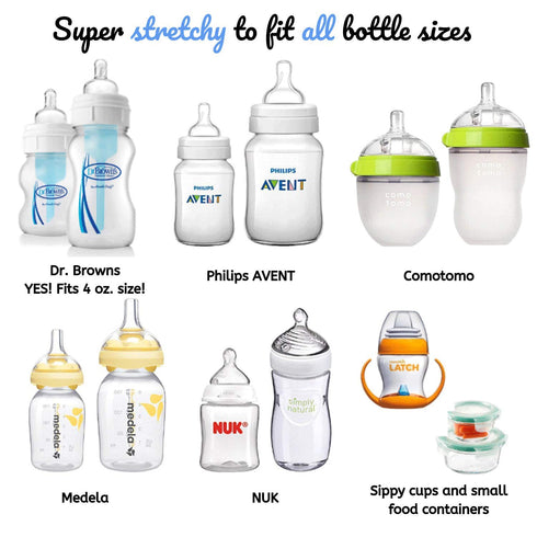 Pumpkin Doodle Reusable Baby Bottle Labels for Daycare - Easy Identification