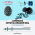 2026 4pcs 3D 3D Easter Gifts for Kids Printed Dragon Egg Glow in The Dark,Cool Crystal Dragon Toys, Print Dinosaur