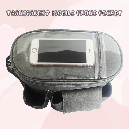 Small Diaper Bag, Travel Tote Bags for Moms - Multiple Pockets, Stroller Hook, Adjustable Strap - Portable Handbag
