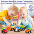 HOLA Toys for 1 Year Old Boy Birthday Gift - 4 PCS Toy Trucks, 4WD Friction Power Car Toys for 2 Year Old Boy
