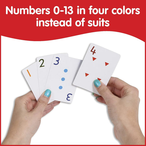 Set 8 448 0-13 Counting edxeducation School Friendly Playing Cards - In Home Learning Game - of Decks - Cards