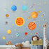 DECOWALL SG2-1501 The Solar System Kids Wall Stickers - Peel and Stick Removable Decals for Nursery