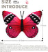 CHELEI2019 15.7" Pink Butterfly Pillow Plush Toy, Stuffed Animal Gift for Kids