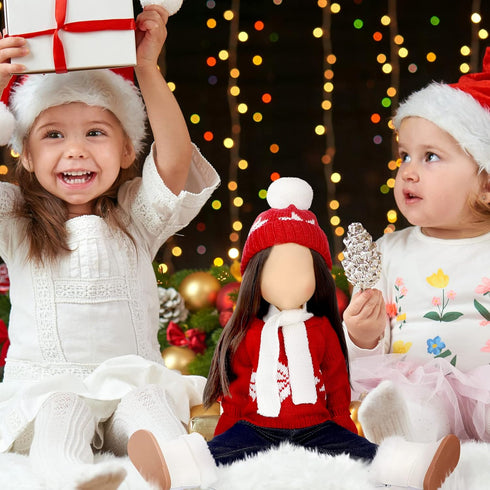 6 18 Inch Set 18 Inch Bencailor Pcs Christmas Doll Clothes and Accessories Winter Outfits Sweaters Trousers Hats Shoes