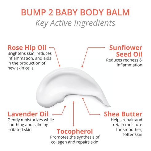 2 5 1 10 oz Visha Skincare Bump Baby in Multitasking Body Balm, Soothes and Relieves Dry, Itchy Skin and Stretch Marks