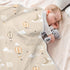 Cozy 30" 40 Cute Hot Air Balloon Baby Blanket Cotton Throw Blanket Warm Nursery Swaddle Receiving Toddler Blankets x