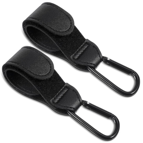 Xinjoduz Xindojuz 2 PCS Stroller Hooks for Bags, Multipurpose Stroller Straps with Large
