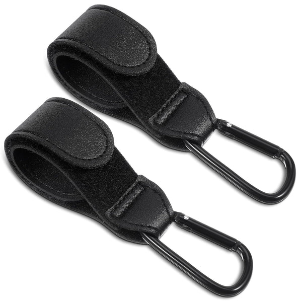 Xinjoduz Xindojuz 2 PCS Stroller Hooks for Bags, Multipurpose Stroller Straps with Large