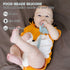 MISSLILI Teething Toys for Babies 0-6 & 6-12 Months, Dinosaur Shape Silicone Teether with Clip (Gray)