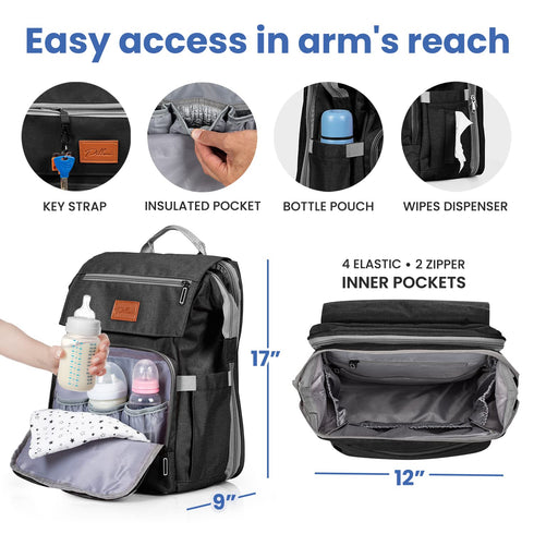 Set PILLANI Kids Travel Tray & Diaper Bag - Perfect for On-the-Go Families