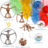 16PCS LC JoyCre Mini Dinosaur Fossil Skeleton - Plastic Dino Figure Bones for Kids Sandbox Toys, Realistic Fake