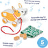 Set 3+ Melissa & Doug Feed, Walk & Poo Pup Wooden Preschool Pull Toy Play Ages - FSC Certified