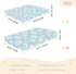 decor gift 1 Pack Denmark Oxeye Daisy Powder Blue Crib Sheets for Baby Boys Girls Cotton Baby Playard Sheet Comfy