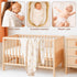 40x40 Inch-Constellation Baby Blanket with Dotted Double Layers Muslin Soft Swaddle Blanket Cotton Neutral Receiving