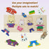 Wooden Bunny Family Dress-up Puzzle Box for Toddlers (72pcs) - Change Clothes Puzzle Games for Kids Ages 3+