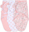 The Peanutshell Baby Swaddle Blankets Set of 3 - Baby Girl Sleep