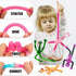 WUCLUD 24PC Telescopic Suction Cup Kids' Giraffe Toy Sensory Pieces, Toddler Travel & Treasure Box Toys