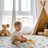 50" 50", Odorless Premium Foam Baby Play Mat x Soft Microfiber Fabric Crawling Mat for Floor- Comfortable