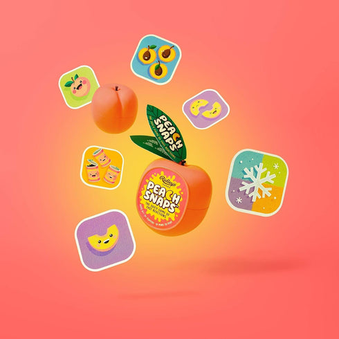 Ridley's Peach Snaps! Fun Card Game - Action-Packed Game for 2+ Players, Includes Unique Peach-Shaped Storage Case