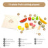 Set 3+ Cutting Fruit - Wooden Play Food Kitchen Accessory, Multi - Pretend Play Accessories, Wooden Cutting Fruit Toys