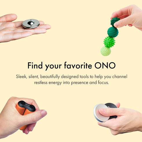 Set 8) ONO Signets Silicone Magnetic Balls with Textured Dimples, Bumps, and Waves | Fun to Play with Fidget Toy