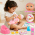 Set 3-5 4-6 5-7, Playset 11" 20PCS 2 3 4 5 Baby Doll Stroller Toys for Girls Toddlers Baby Doll with Doll, Bathtub