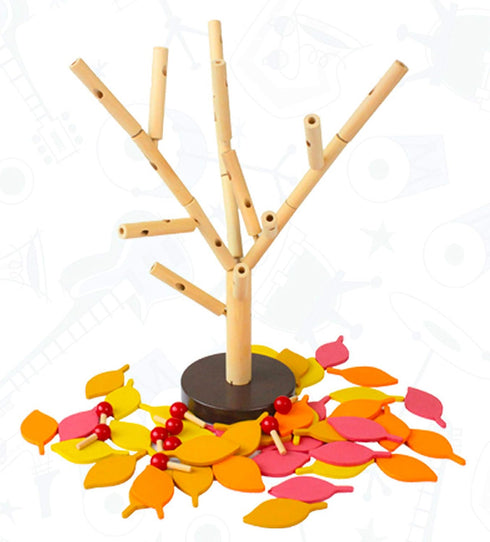 Early Childhood Education Building Blocks, Wooden Assembling Tree Combination Puzzles for Boys and Girls 3 Yrs+