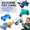 Silicone Toy Cars for Kids Ages 3+ Soft, Safe Non-Toxic Silicone Cars