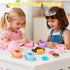 Set Set 2-5 iAOVUEBY Silicone Tea for Toddlers, Tea Party for Little Girls, Kids Pretend Role Play Kitchen Toys