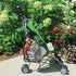 Evelots 2 Pack Bike/Stroller Storage Bag, Side Sling with Hook & Loop, Durable Polyester, Black