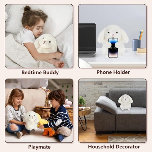 Bunny Stuffed Animal Microwavable Plush for Cramps Pain Relief, Unscented