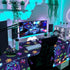 4Pcs Video Game Party Tablecloth - Neon Game On Rectangular Table Covers for Kids Birthday Party Decorations
