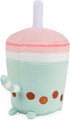 GUND Pusheen Boba Tea Cup Plush Cat Stuffed Animal - Ages 8 and Up, Green/Pink, 6”