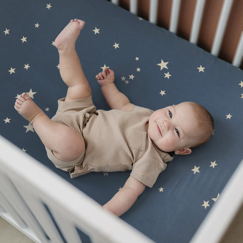 Fitted Pack n Play Sheets, 3 Pack Stretchy Ultra Soft Jersey Knit Sheets for Portable/Mini Crib Mattresses