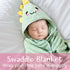 PFTPOW Personalized Baby Towel with Name Custom Toddler Hooded Bath Towels for Girl Boy Swaddle Blanket Customized Baby