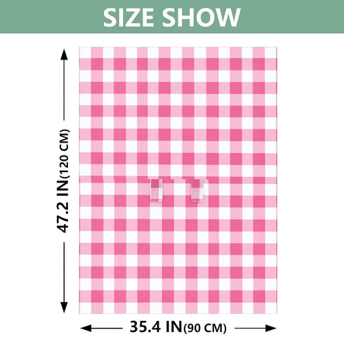 Mazeann Gingham Plaid Pinks Car Seat Cover Baby Breathable Soft Infant Carseat Covers Canopies Babies Carrier Covers