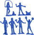 Tim Mee PEOPLE Play Figures - 18pc Playset in Yellow, Red, & Blue - Made in USA