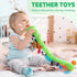 0-6 6-12 Toys,Tummy 0-3-6-12 Sumobaby Baby Toys Months, Music Caterpillar Plush Toy with Baby Mirror, Pull