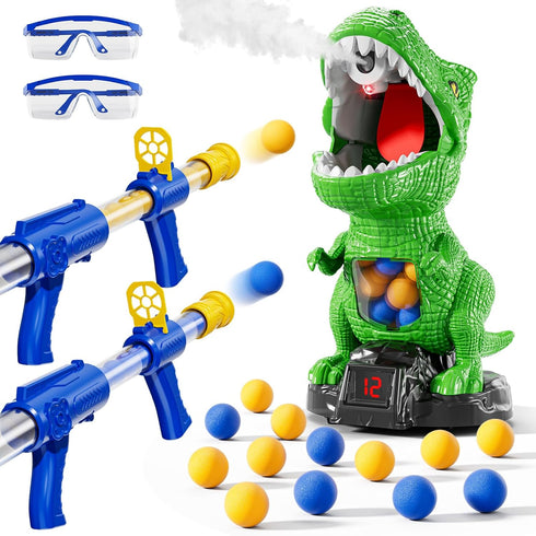 NIPLOOOW Dinosaur Shooting Toys for Kids 3-5 Years, Movable Target Shooting Games with