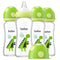 YOHKOH Natural Glass Baby Bottle with Level 2 Medium Flow Nipple, Newborn