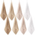SmoothNovelty 8 Pcs Baby Washcloths for Newborn 12 x 12 Inch Muslin