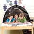 CRAWLBO Set-Up Kids Bed Tent Twin Beds -Cartoons Wonder Play Tents Boys Girls Ventilated Indoor Play Tent Children