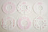 C102 Baby Girl Nursery Closet Clothing Size Dividers, Pink Roses, Set of 6 (1.25 Inch Rod)