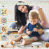 6 1 2 3 18+ Musical Instruments - in Wooden Musical Toys for Year Old Boy & Girls Birthday Gifts, Neutral Colors