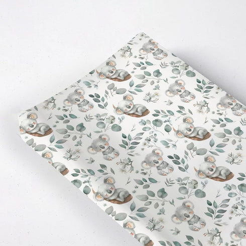 KuphiL10C Watercolor Cute Koala Leaves Baby Changing Pad Cover, Unisex Australian Animals Nursery