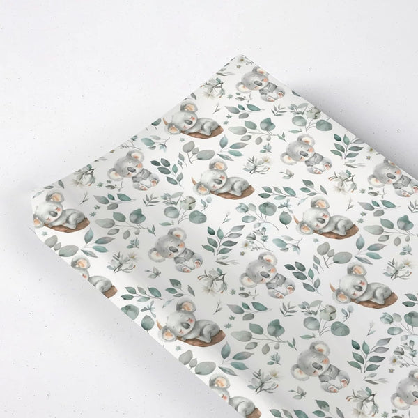 KuphiL10C Watercolor Cute Koala Leaves Baby Changing Pad Cover, Unisex Australian Animals Nursery